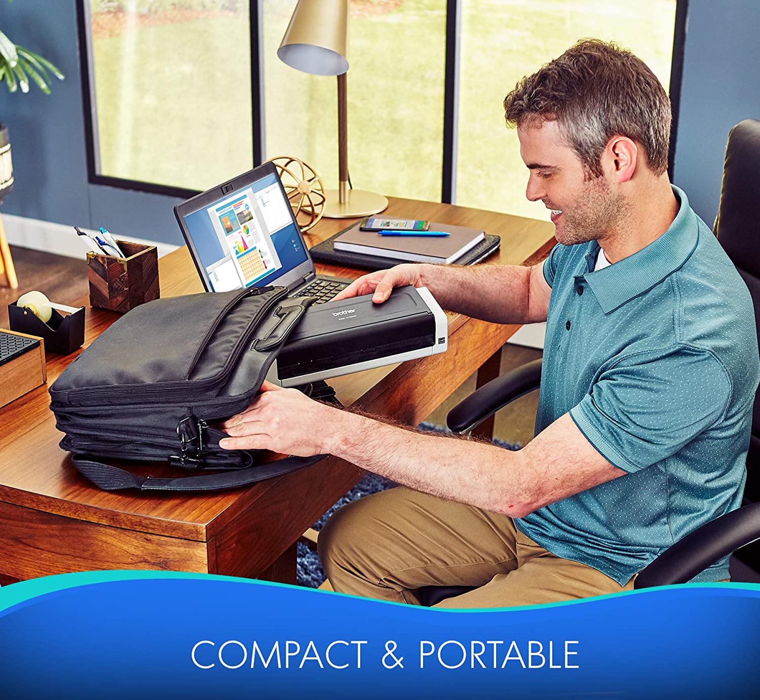 Brother Wireless Document Scanner, ADS-1700W, Fast Scan Speeds, Easy-to-Use, Ideal for Home, Home Office or On-the-Go Professionals (ADS1700W), white Brother Wireless Document Scanner, ADS-1700W, Fast Scan Speeds, Easy-to-Use, Ideal for Home, Home Office or On-the-Go Professionals (ADS1700W), white